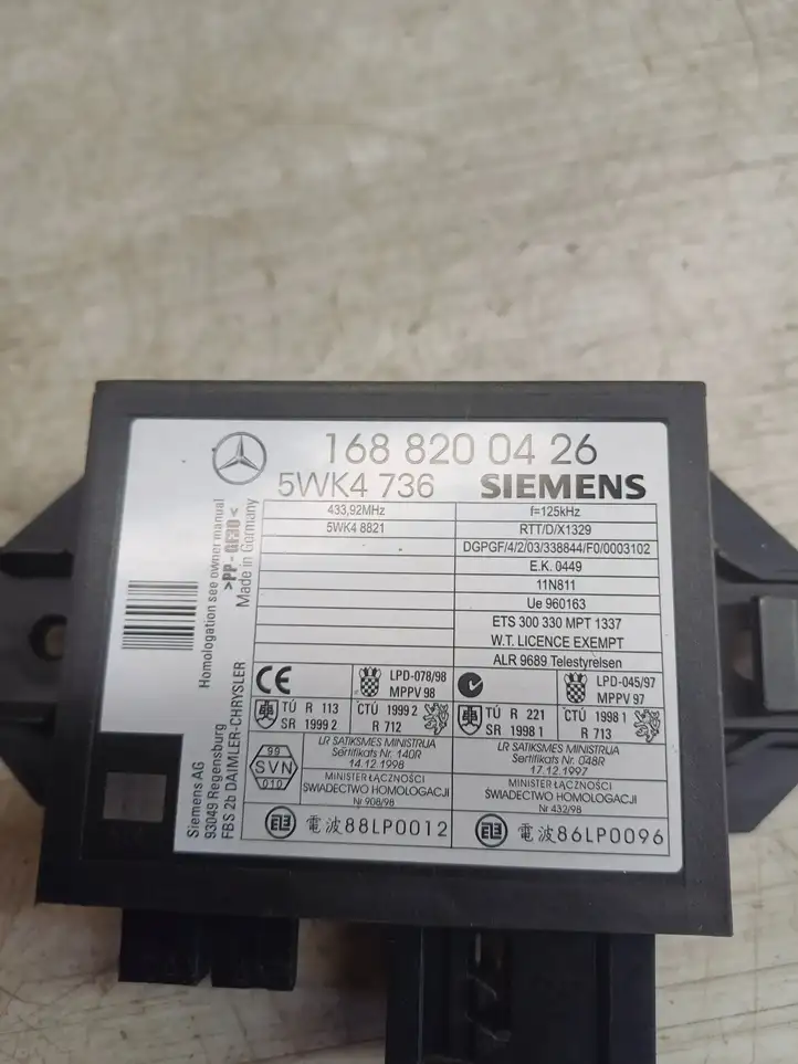 Mercedes-Benz Vaneo W414 (2001 - 2005) 1688200426 Блок иммобилайзера — фото 4