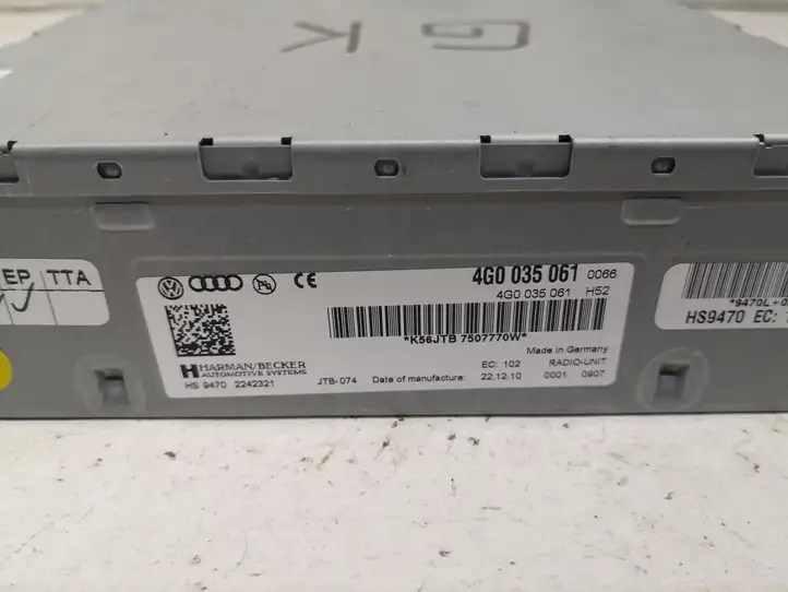 Audi A6 S6 C6 4F (2008 - 2011) 4G0035061 Блок Hi-Fi аудиосистемы — фото 4