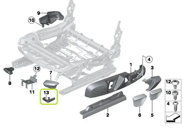 BMW M4 F82 F83 (2014 - 2020) 7314014 Другое сиденье (сиденья) — фото 5