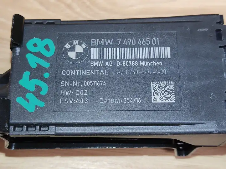 BMW 3 F30 F35 F31 (2012 - 2018) 7490465 Блок управления сиденьем — фото 6