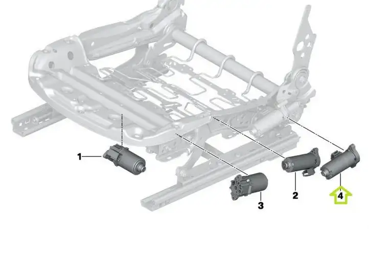 BMW 3 F30 F35 F31 (2012 - 2018) 7325532 Электродвигатель сиденья — фото 7