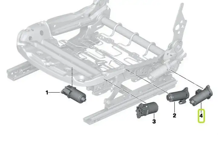 BMW 3 F30 F35 F31 (2012 - 2018) 7325533 Электродвигатель сиденья — фото 7