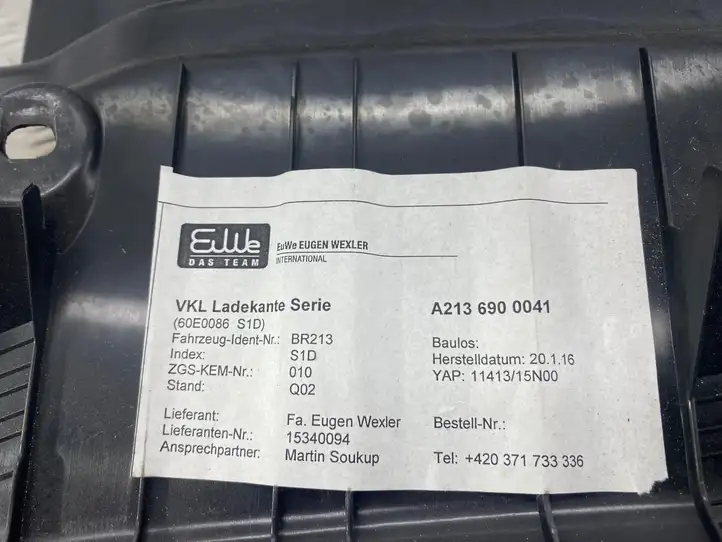 Mercedes-Benz E W213 (2016 - ) A2136900041 Отделка порога багажника — фото 2