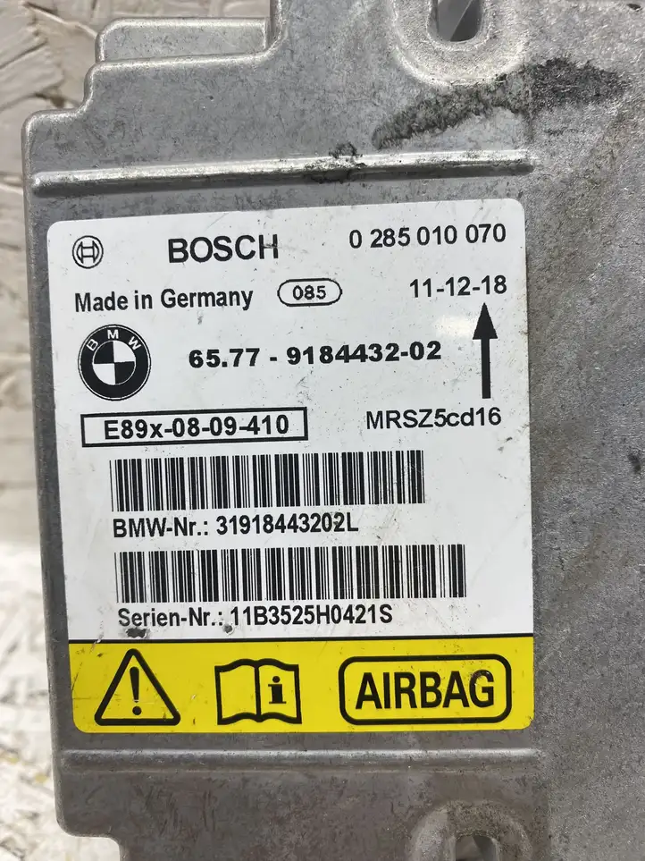 BMW 3 E90 E91 (2005 - 2012) 6577918443202 Блок управления SRS — фото 3