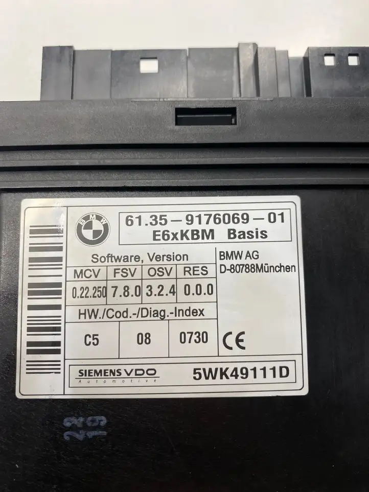 BMW 5 E60 E61 (2004 - 2010) 9176069 Модуль комфорта — фото 3