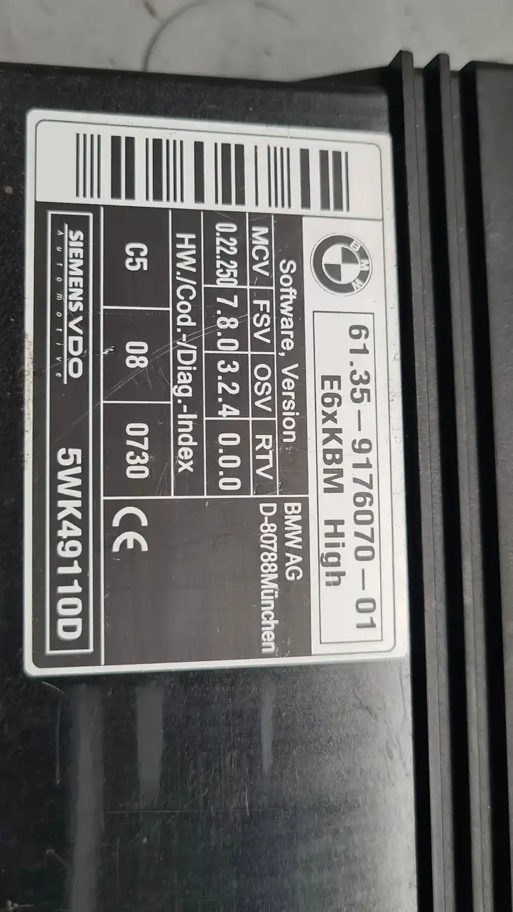 BMW 5 E60 E61 (2004 - 2010) 9176070 Модуль комфорта — фото 4