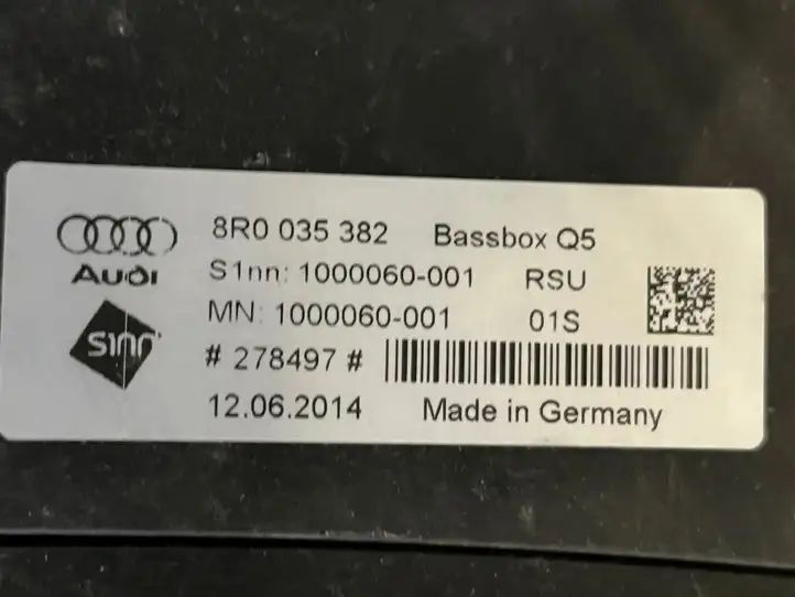 Audi Q5 SQ5 (2012 - 2017) 8R0035382 Сабвуфер — фото 3