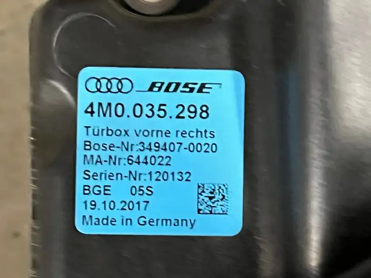 Audi Q7 4M (2015 - ) 4M0035298 Динамики передних дверей — фото 3