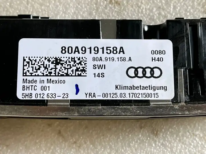 Audi Q5 SQ5 (2017 - ) 80A919158A Управление климат контролем — фото 4