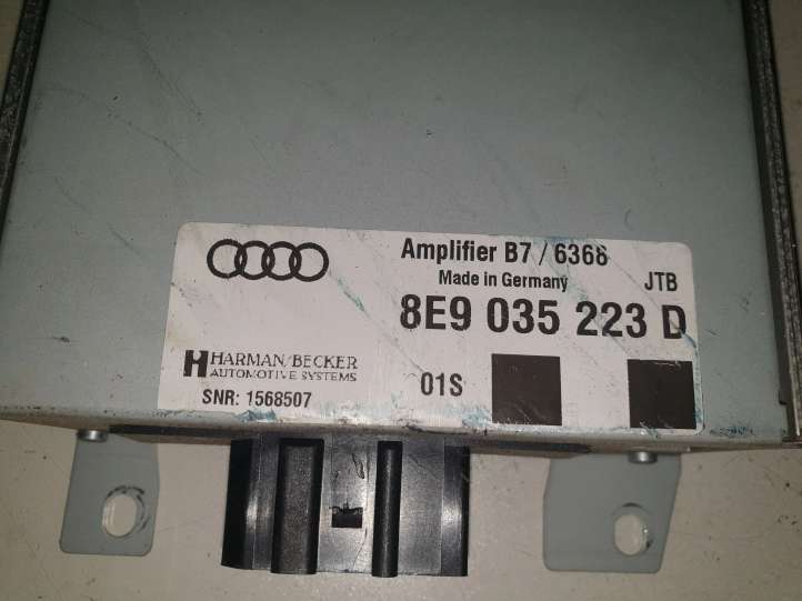 8E9035223D Audi A4 S4 B7 8E 8H Garso stiprintuvas