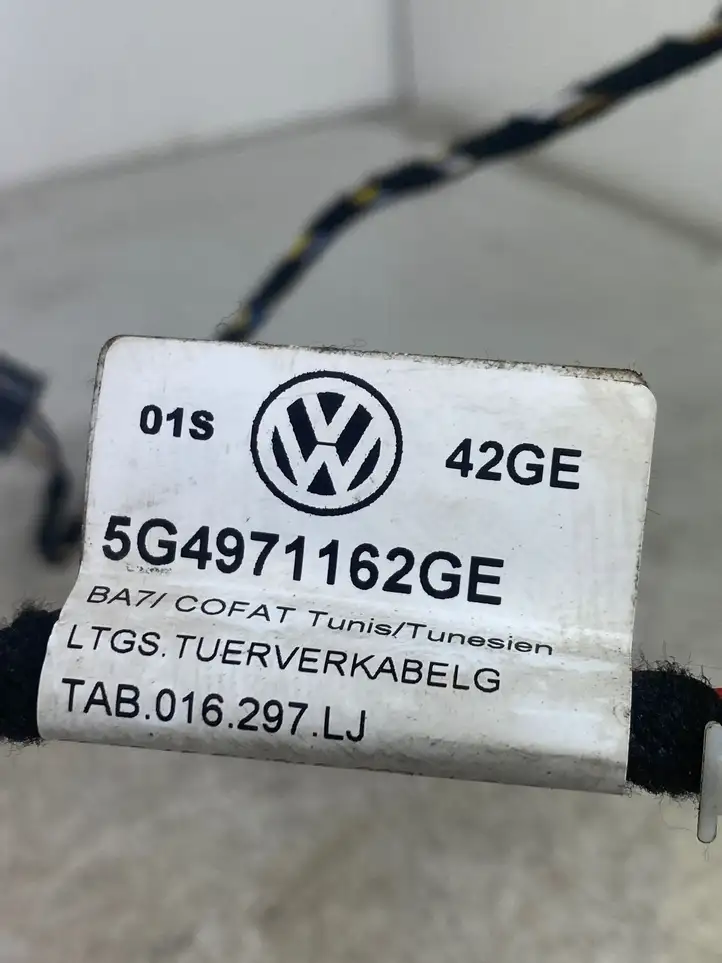 Volkswagen Golf VII (2013 - 2019) 5G4971162GE Проводка передней двери — фото 6