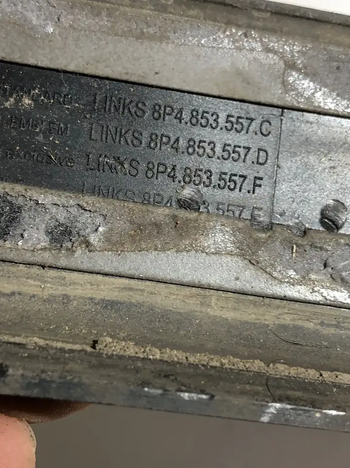 Audi A3/S3 8P (2004 - 2008) 8P4853557e Внутренняя отделка переднего порога — фото 3