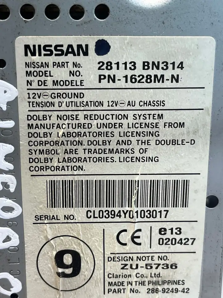 Nissan Almera N16 (2000 - 2010) 28113BN314 Магнитола / мультимедийная система — фото 4