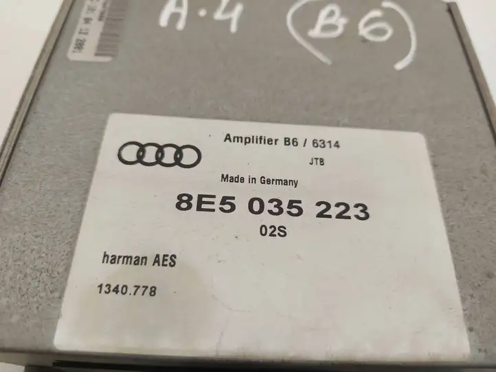 Audi A4 S4 B6 8E 8H (2000 - 2006) 8E5035223 Усилитель звука — фото 3