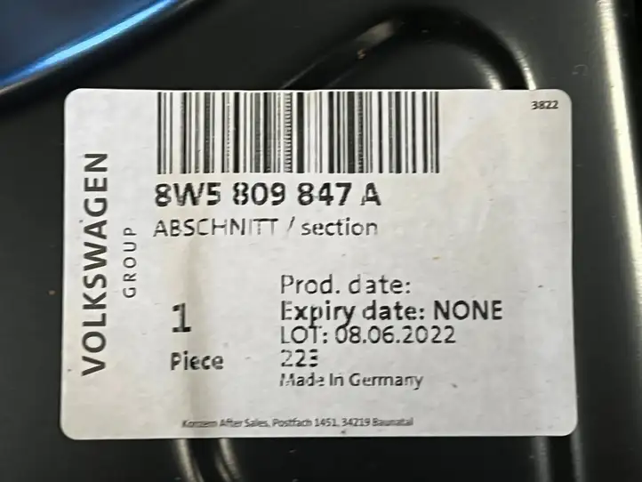 Audi A4 S4 B9 8W (2019 - ) 8W5809847 Верхняя обшивка стойки B — фото 8