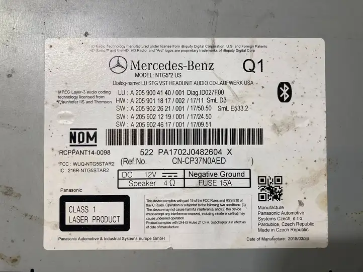 Mercedes-Benz C W205 (2014 - 2021) A2059004140 Магнитола / мультимедийная система — фото 4