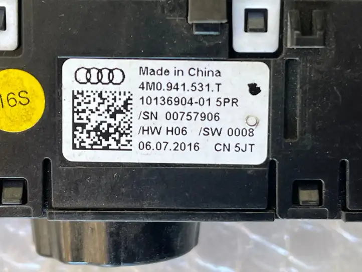 Audi Q7 4M (2015 - ) 4M0941531T Включатель фонарей — фото 4