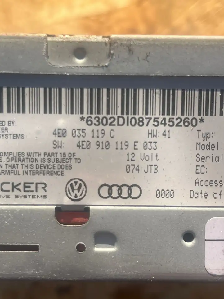 Audi A8 S8 D3 4E (2007 - 2010) 4E0035119C Навигационный привод CD/DVD — фото 4