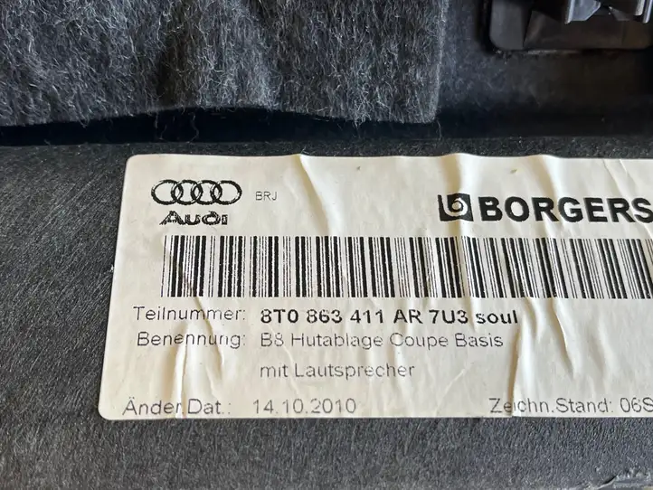 Audi A5 8T 8F (2007 - 2011) 8T0863411AR Задний подоконник — фото 7