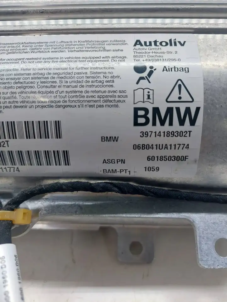 BMW 7 E65 E66 (2001 - 2008) 39714189302T Подушка безопасности пассажира — фото 4