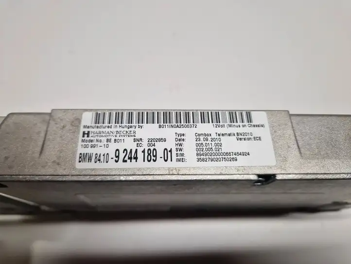 BMW 5 F10 F11 (2009 - 2016) 9244189 Bluetooth модуль — фото 6