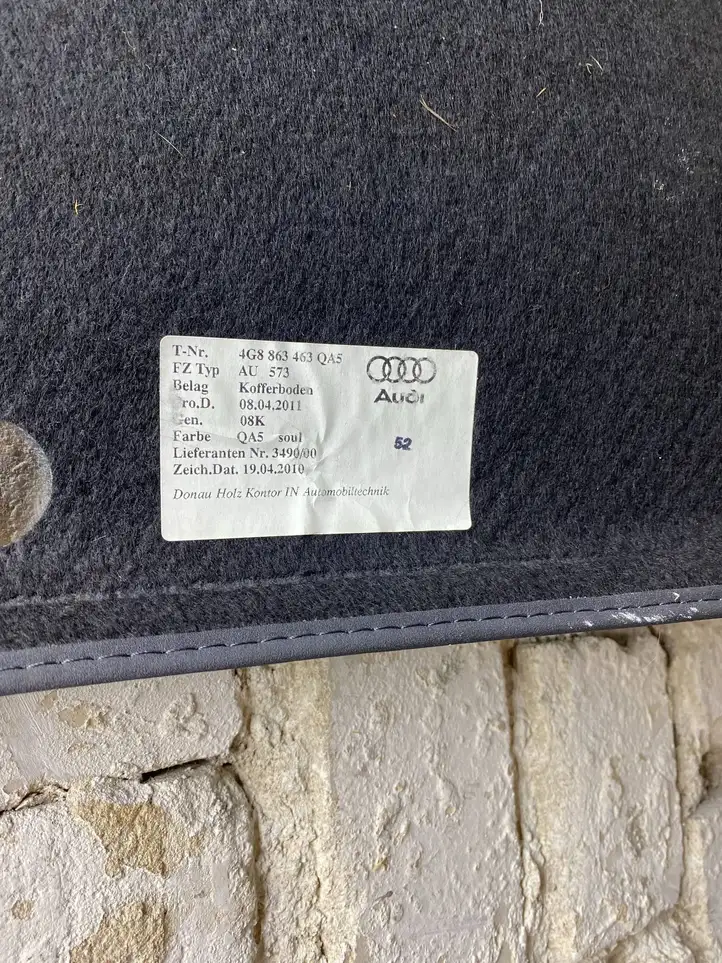 Audi A7 S7 4G (2010 - 2014) 4G8863463 Коврик багажника — фото 7