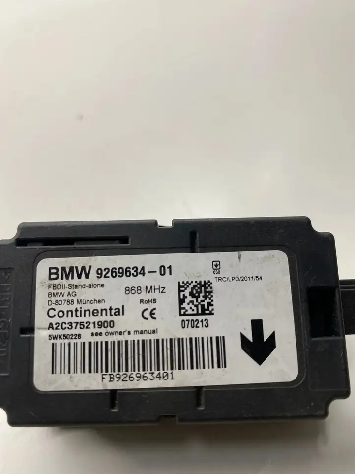 BMW 3 F30 F35 F31 (2012 - 2018) 9269634 Блок управления сигнализацией — фото 3