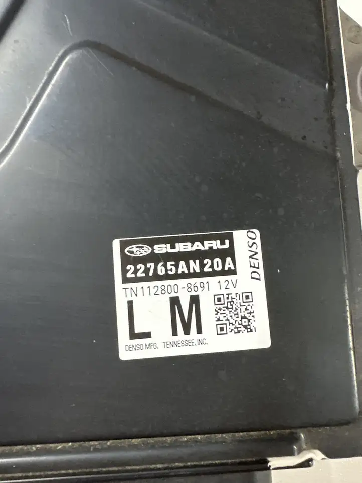 Subaru Legacy VII (2019 - ) 22765AN20A Блок управления двигателем (ЭБУ) — фото 4
