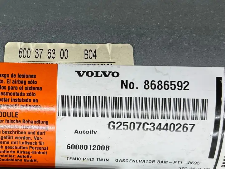 Volvo XC90 (2002 - 2006) 8686592 Подушка безопасности пассажира — фото 10