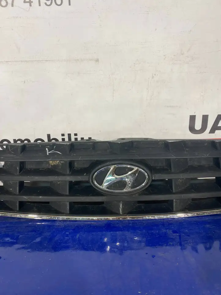 Hyundai Accent (2003 - 2006) 8636125620 Верхняя решетка радиатора — фото 7