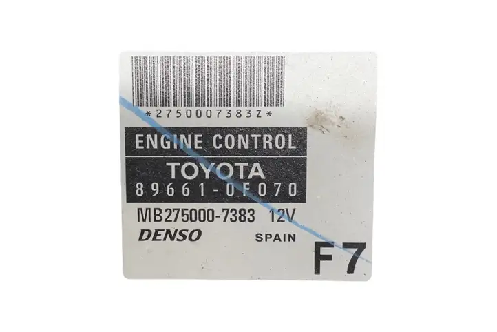 Toyota Corolla Verso E121 (2004 - 2007) 896610F070 Блок управления двигателем (ЭБУ) — фото 5