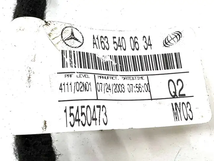 Mercedes-Benz ML W163 (1997 - 2005) A1635400634 Проводка задней двери — фото 5
