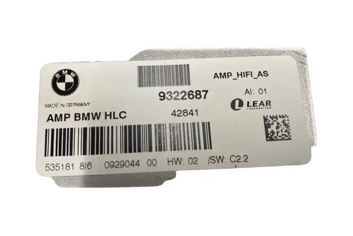 BMW 1 F20 F21 (2011 - 2019) 9322687 Усилитель звука — фото 5