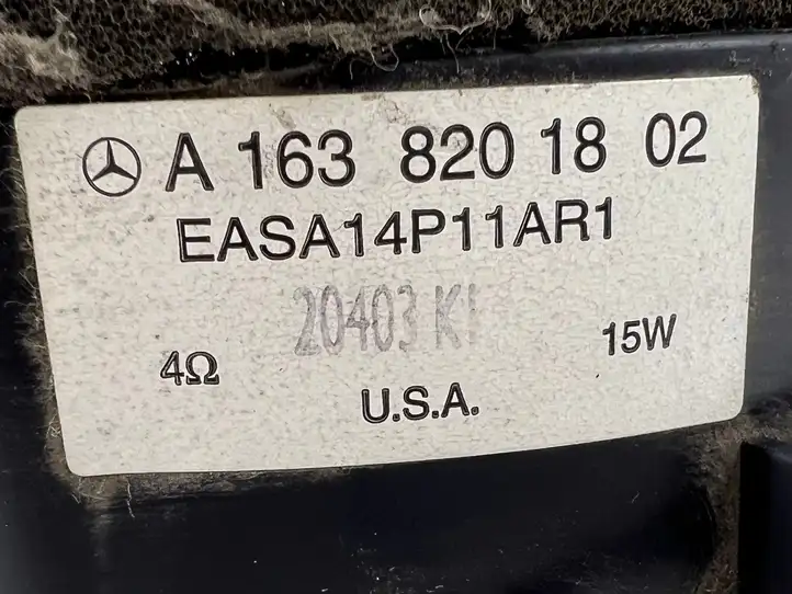 Mercedes-Benz ML W163 (1997 - 2005) A1638201802 Динамики задних дверей — фото 14