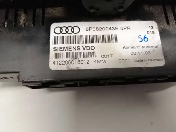 Audi A3/S3 8P (2004 - 2008) 8P0820043E Блок управления климат-контролем — фото 3