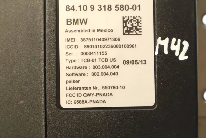 BMW X3 F25 (2010 - 2017) 9318580 Bluetooth модуль — фото 3