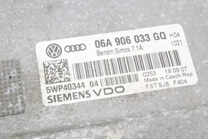 Audi A3/S3 8P (2008 - 2013) 06A906033GQ Блок управления двигателем (ЭБУ) — фото 2