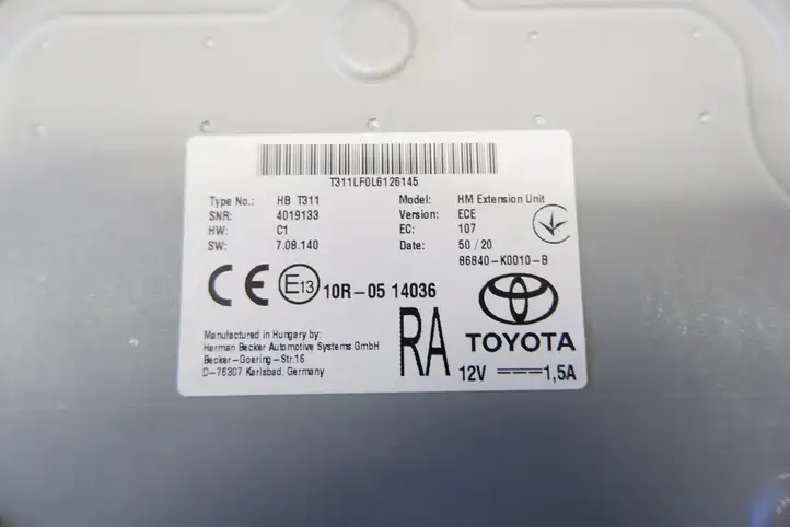 Toyota Corolla E210 E21 (2018 - ) 86840K0010 Блок навигации GPS — фото 5