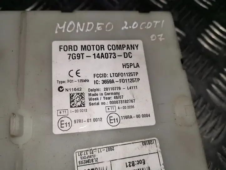 Ford Mondeo MK IV (2007 - 2014) 7G9T14A073DC Блок предохранителей — фото 2