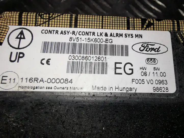 Ford Fiesta (2009 - 2012) 8V5115K600EG Модуль комфорта — фото 4