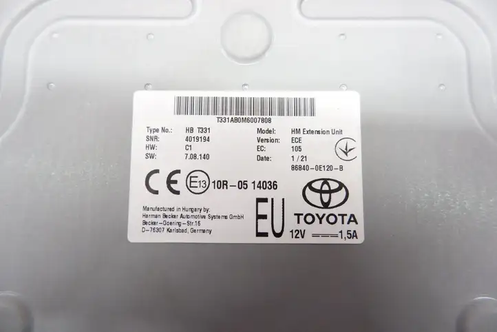 Toyota Highlander XU70 (2019 - ) 868400E120 Блок навигации GPS — фото 2