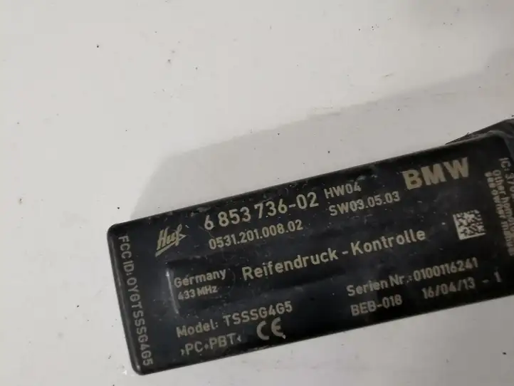 BMW 3 F30 F35 F31 (2012 - 2018) 6853736 Блок управления TPMS — фото 3