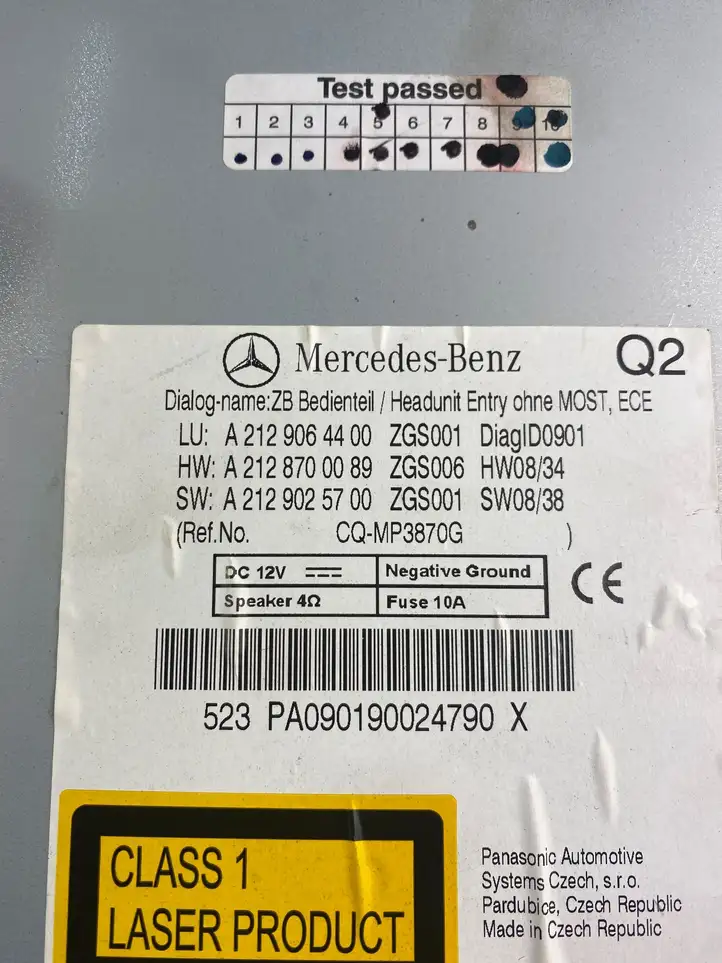 Mercedes-Benz E W212 (2009 - 2016) A2129064400 Магнитола / мультимедийная система — фото 7