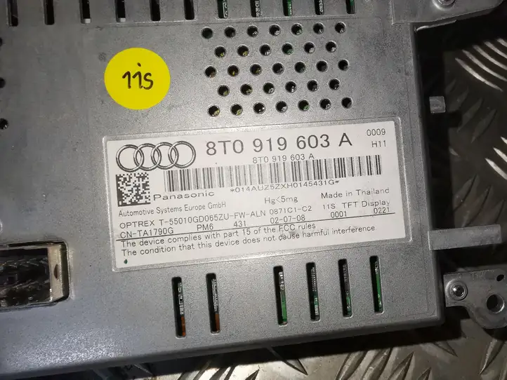 Audi A4 S4 B8 8K (2007 - 2011) 8T0919603A Дисплей / маленький экран — фото 5