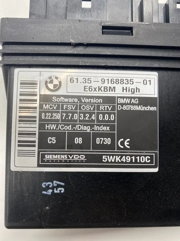 BMW 5 E60 E61 (2004 - 2010) 9168835 Модуль комфорта — фото 3