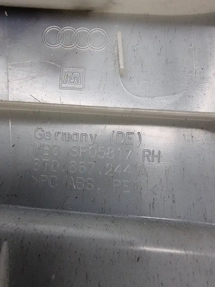 Audi S5 8T (2011 - 2016) 8T0867244A Верхняя обшивка стойки B — фото 5