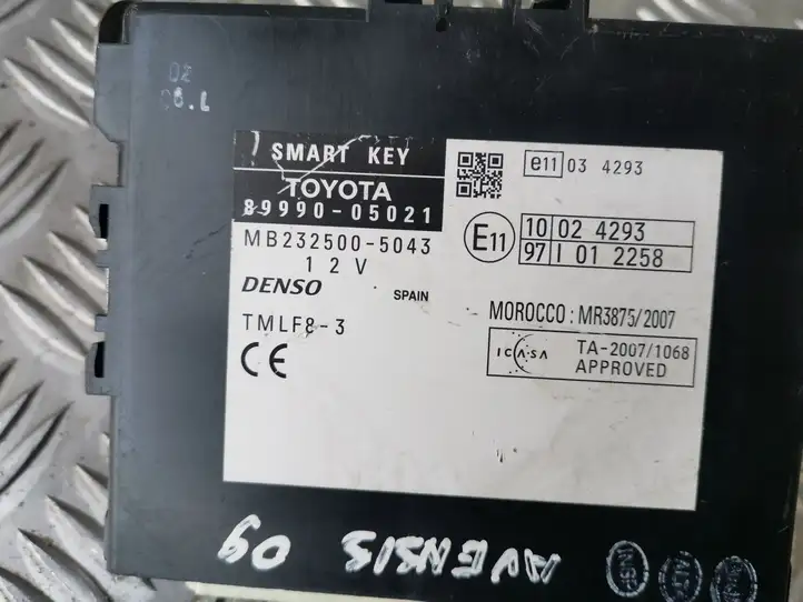 Toyota Avensis T270 (2009 - 2012) 8999005021 Прочие блоки управления — фото 3
