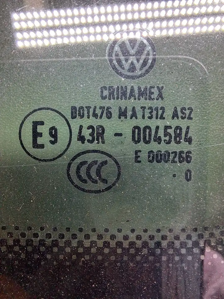 Volkswagen Golf VI (2009 - 2013) 000266 Заднее боковое стекло — фото 3