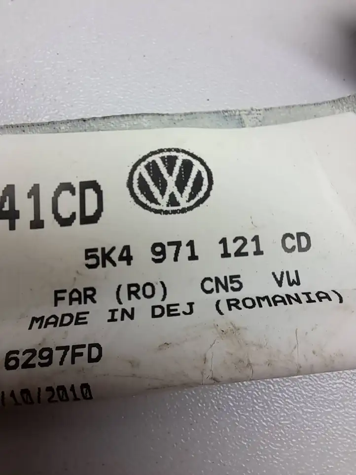 Volkswagen Golf VI (2009 - 2013) 5K4971121CD Проводка передней двери — фото 3