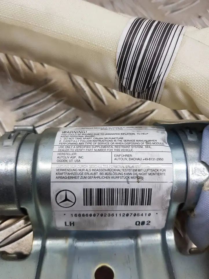 Mercedes-Benz ML W166 (2012 - 2017) 618914901T Боковая подушка безопасности шторка — фото 2